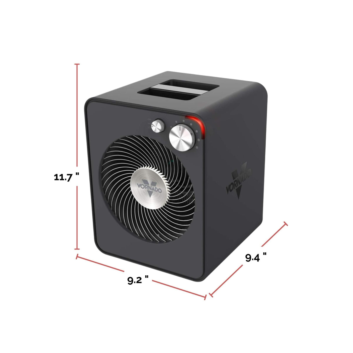 VMHi300 Whole Room Metal Heater with Adjustable Thermostat, Storm Grey I7K3 - product image 4