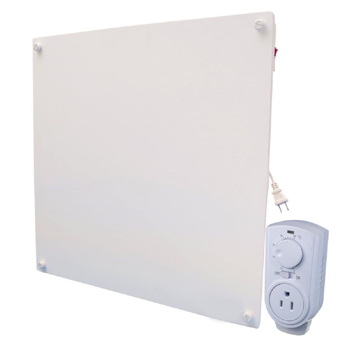Heater Electric Heater with Plug-in Thermostat, 400W, White W9Q9 - product image 1