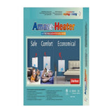 Heater Electric Heater with Plug-in Thermostat, 600W, White Q0Z5 - product image 2