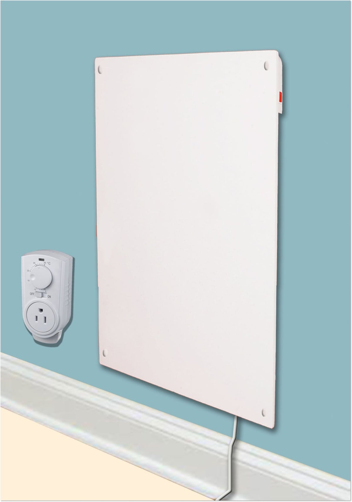 Heater Electric Heater with Plug-in Thermostat, 600W, White A8R3 - product image 6