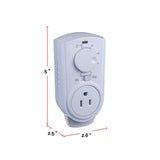 Heater Plug-in Thermostat for Portable Space Heater & AC, White W3H7 - product image 5