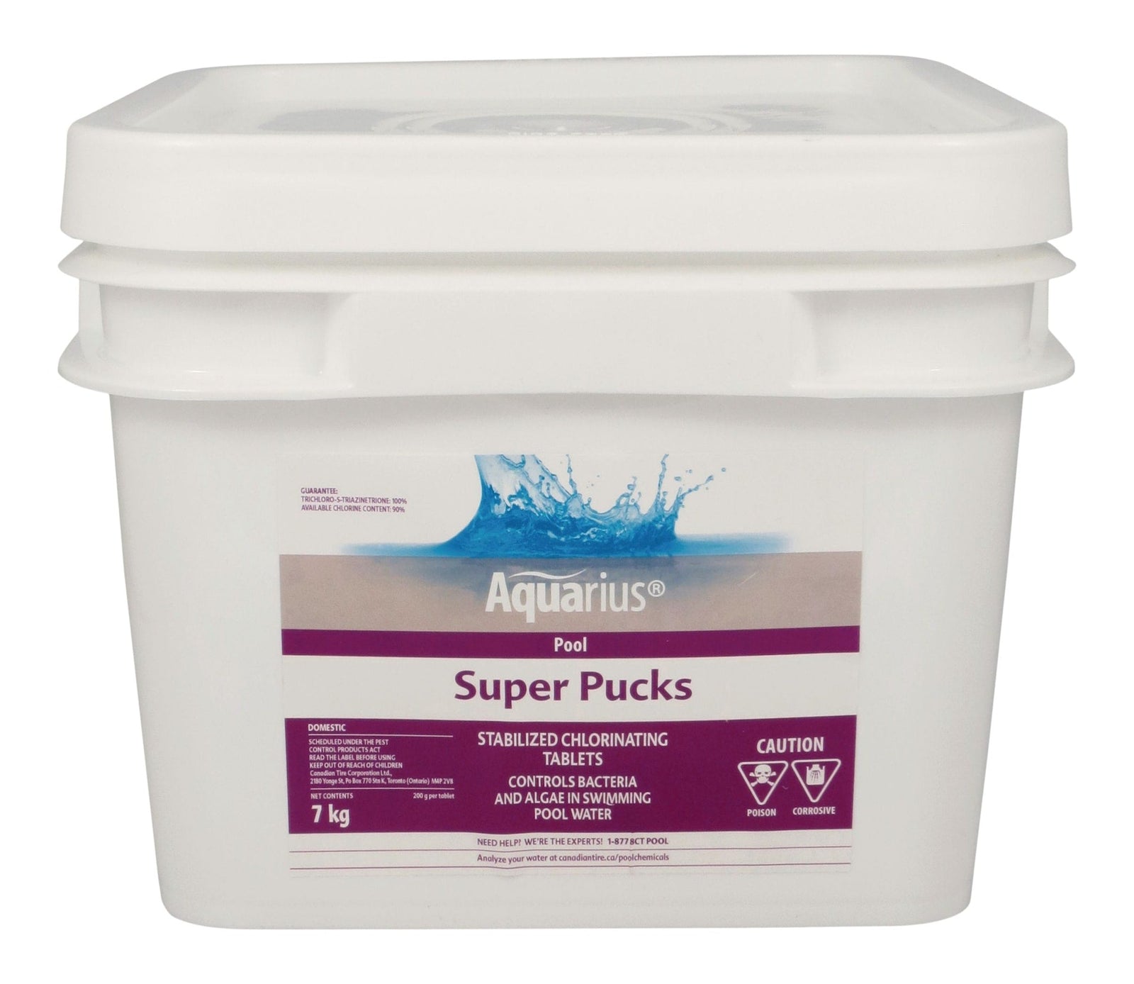 Super Pucks - Stabilized Pool Chlorine Pucks, 7-kg U7M6 - product image 1