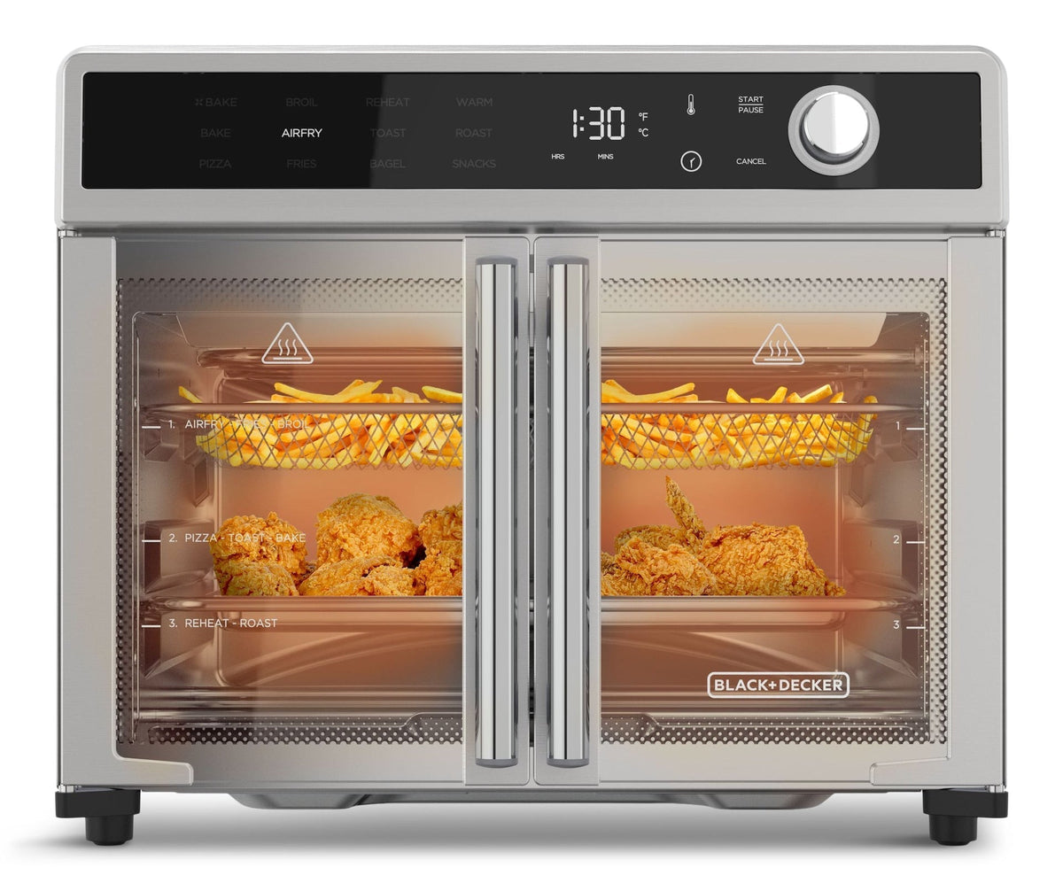 12-in-1 French Door Digital Countertop Convection Oven with Air Fry, 6-Slices E1F2 - product image 1