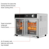 12-in-1 French Door Digital Countertop Convection Oven with Air Fry, 6-Slices E1F2 - product image 3