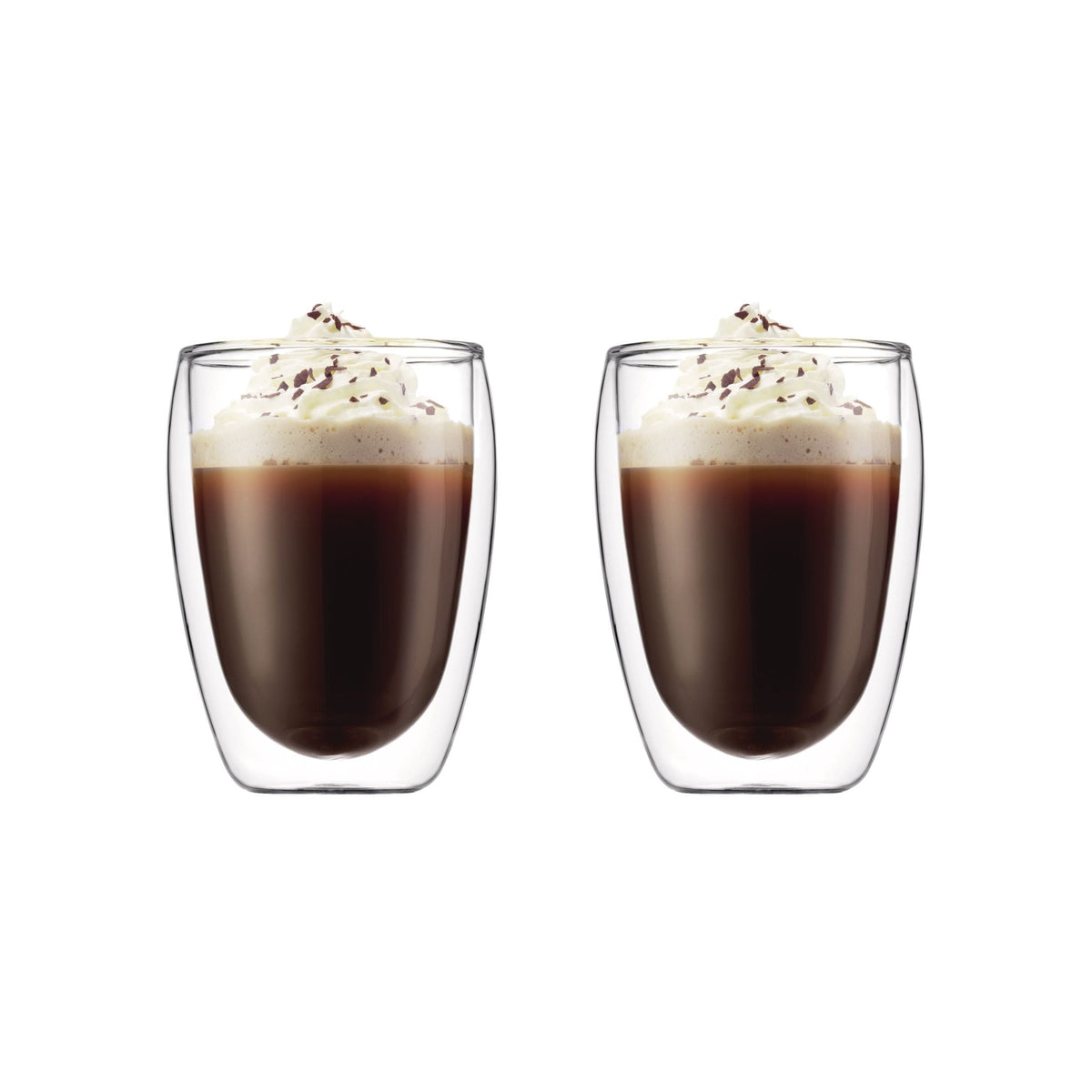 Double Wall Clear Glass Mugs, 11.8-oz, 2-pk L4O5 - product image 1