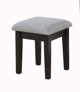 Celah 1-Drawer Black Dressing Table Makeup Vanity Set with Stool and Mirror I6W9 - product image 1