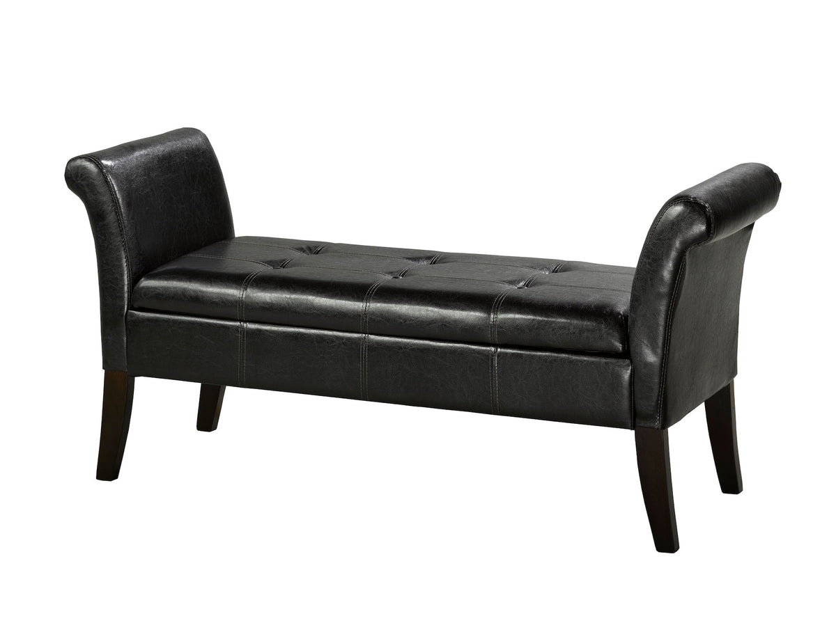 Fabric Tufted Accent Bench with Storage E3T3 - product image 1