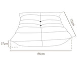 Jules Beige All-Foam Ottoman with Fabric Cover B4C4 - product image 1