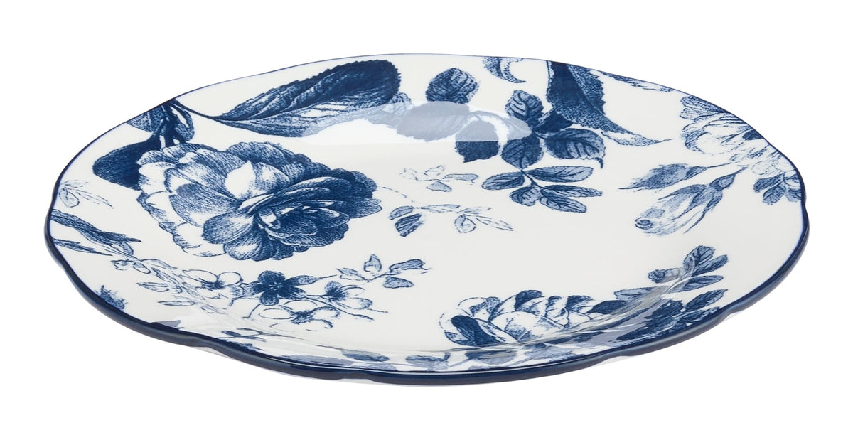 Augusta Stoneware Salad Plate, 1-pc. White/Blue Floral Q0M5 - product image 1