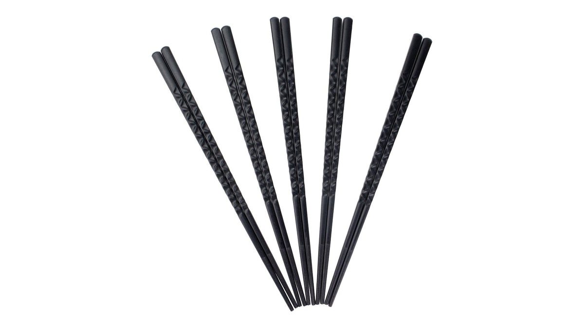 Black Dishwasher Safe Chopsticks, Serves 5, 10-pc S8W9 - product image 1