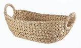 Della Oval Woven Natural Material Storage Basket, 19.6 x 11.4 x 8-in S1F5 - product image 1