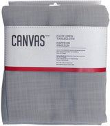 Faux Linen Rectangle Tablecloth, 60-in x 120-in, Light Grey G8D4 - product image 1