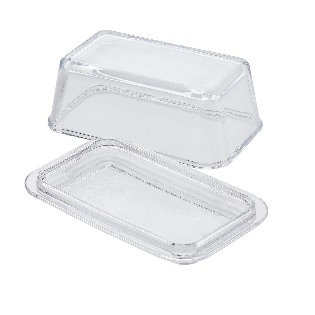 Glass Butter Dish, 1-lb Butter Capacity, With Lid, Dishwasher Safe G0W7 - product image 1