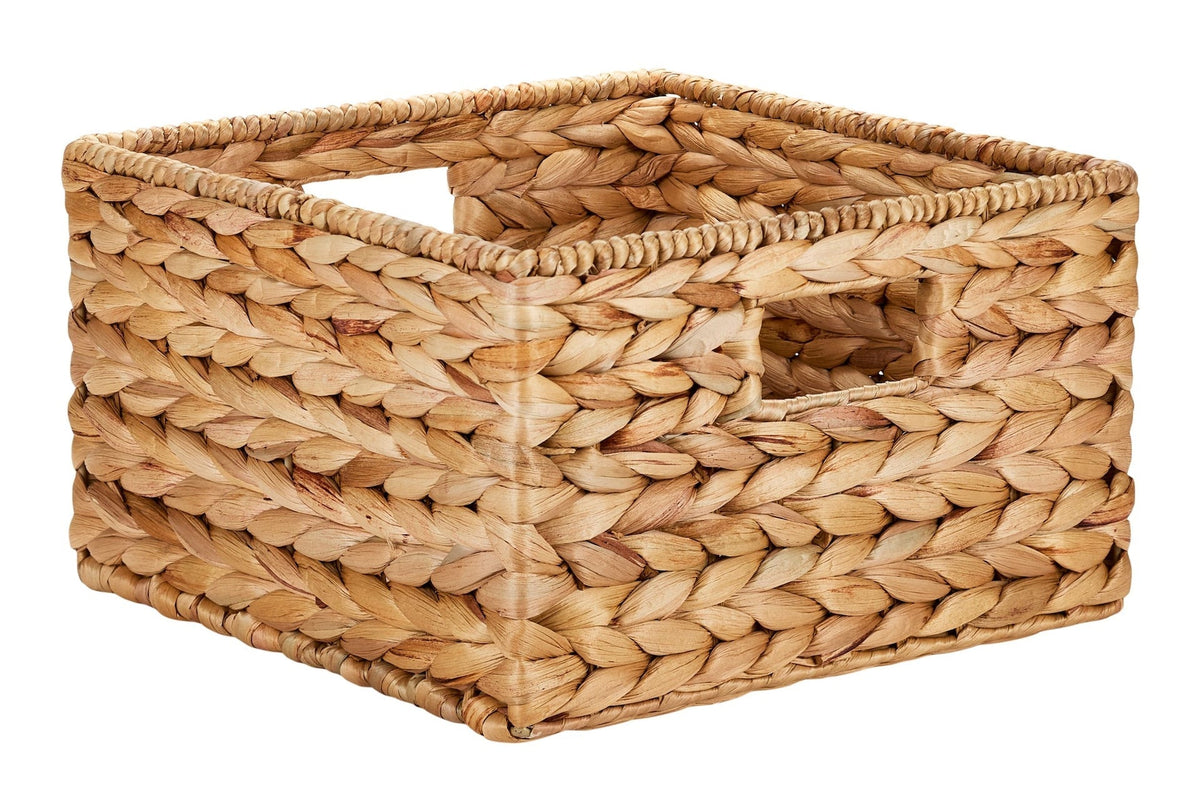 Hazel Square Woven Water Hyacinth Storage Basket L7O2 - product image 1