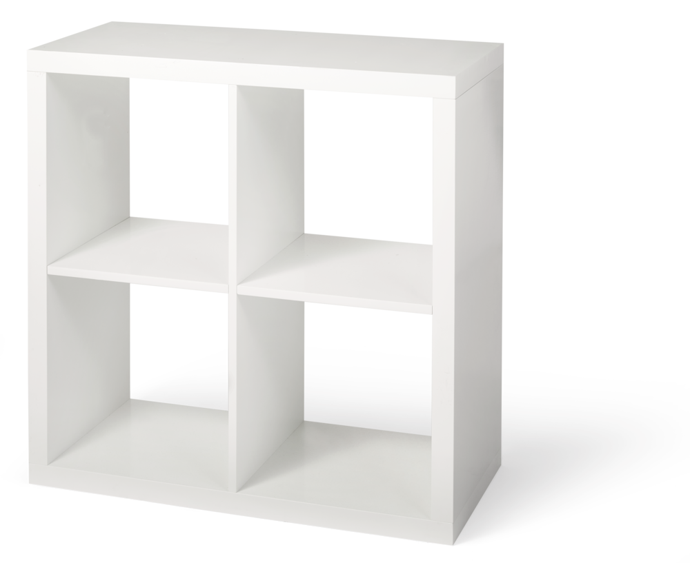 Invermere 4-Cube Storage Organizer, Bookcase/Bookshelf, White K3H9 - product image 1