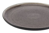 Kenway Stoneware Dinnerware Set, Serves 4, 16-pc, Matte Black & Taupe Reactive Glaze V5D6 - product image 3