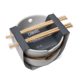 Noodle Bowl with Chopsticks Set, Serves 2, 4-pc, White U6H4 - product image 2