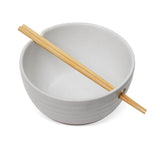Noodle Bowl with Chopsticks Set, Serves 2, 4-pc, White U6H4 - product image 5