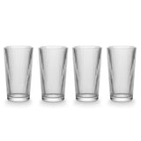 Ribbed High Ball Glass Set, Lead-free, 4-pc R2H4 - product image 1