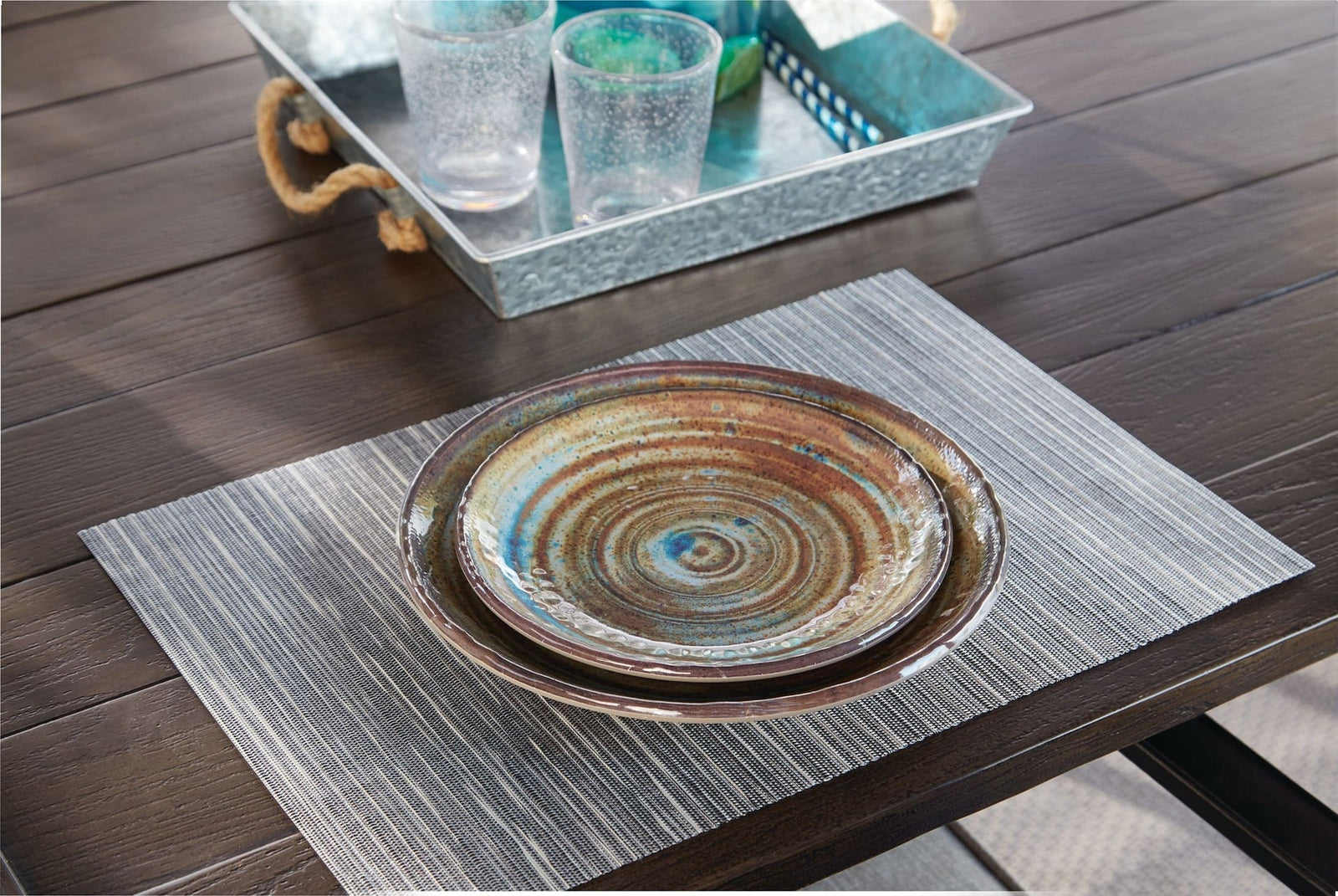 Seashore Outdoor Hand Painted Side Plates, 1-pc J3S7 - product image 2