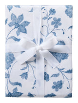 Spill Resistant Floral Print Table Cloth, Blue/White, 60-in x 104-in M6H9 - product image 1