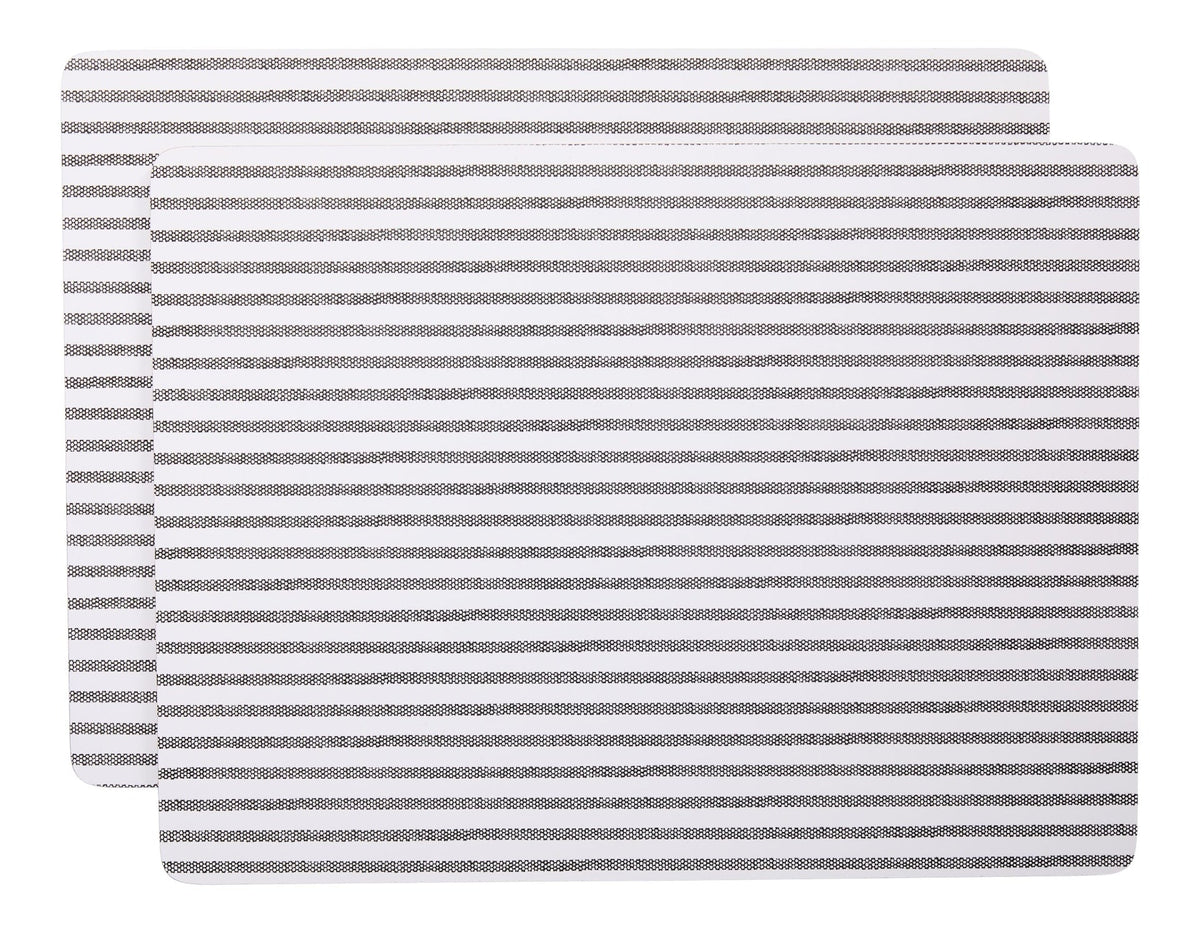 Striped Rectangle Cork Placemat Set, Multi-Coloured, 11-in x 15-in, 2-pk G7O1 - product image 1