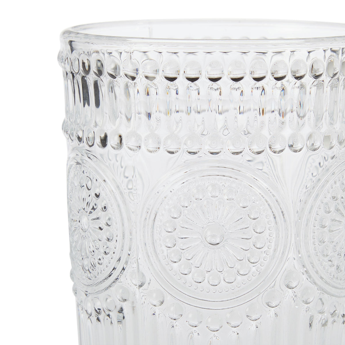 Vintage Embossed Glass Tumbler Set, 4-pk X6M7 - product image 3