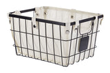 Wren Rectangular Wire & Fabric Basket, Assorted Sizes I9M5 - product image 1