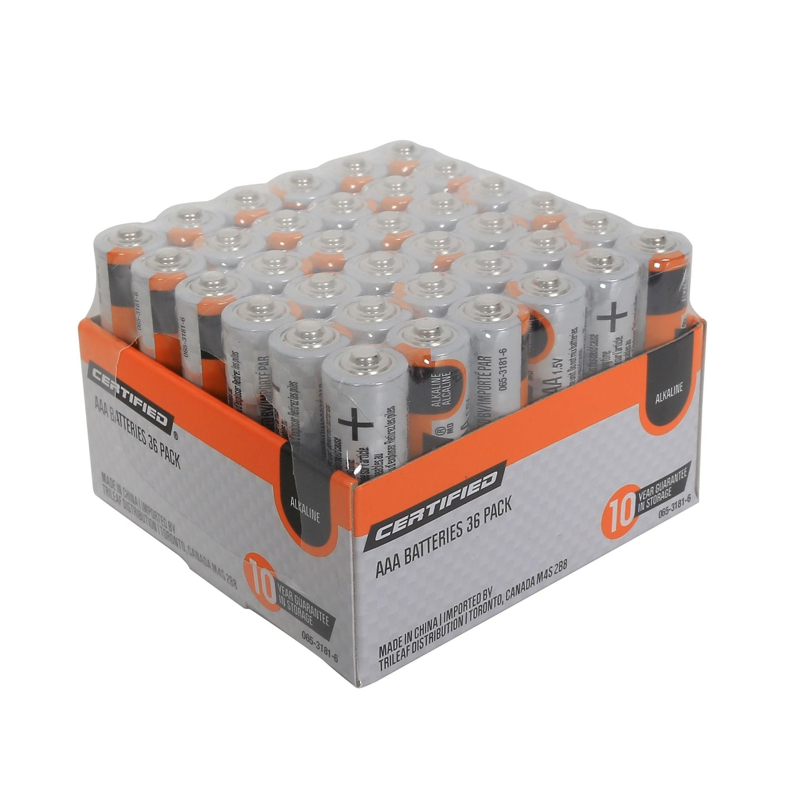 AAA Alkaline Battery Set, All Purpose, Long Shelf Life, 36-pk J9Z3 - product image 1