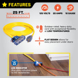 20A, 125V L5-30R Flat Design Generator Extension Cord, 25-ft U2M8 - product image 6
