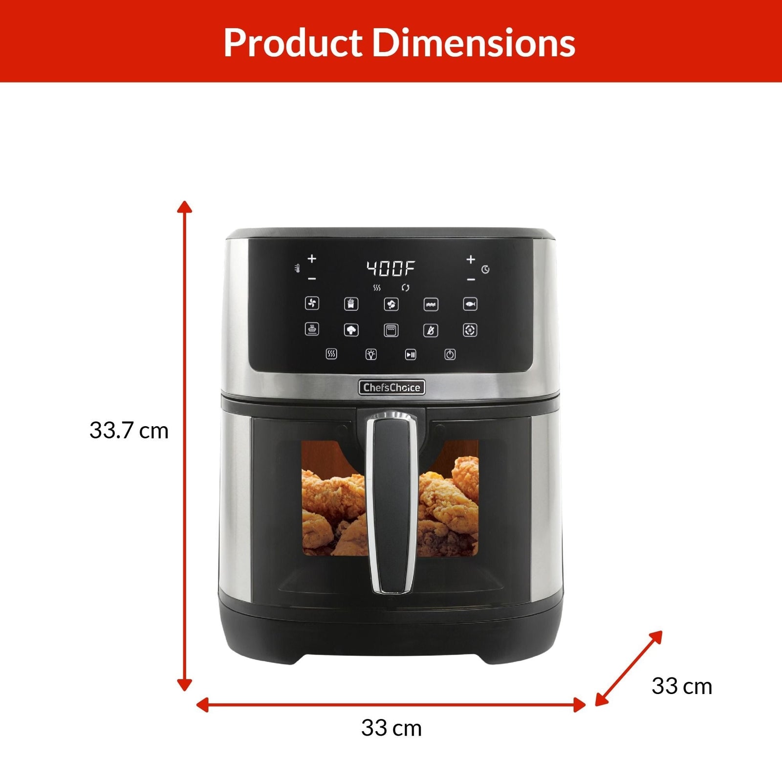 Air Fryer with LED Touchscreen Display, 7-qt S5Q6 - product image 2