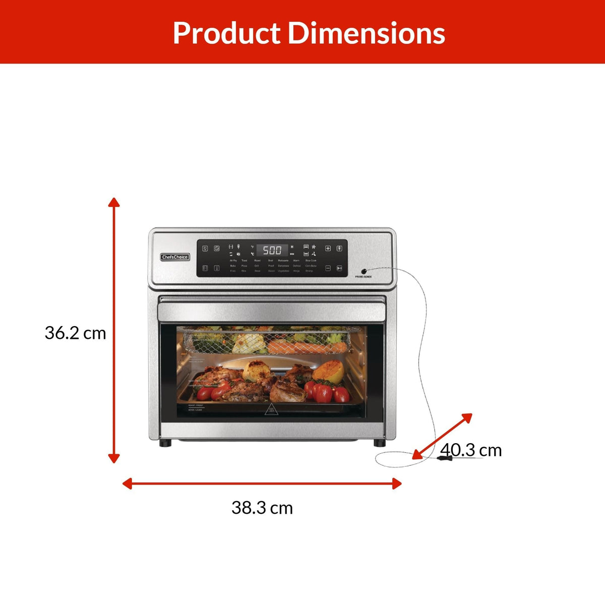 Performance Digital Air Fryer with Smart Probe, 26-qt K9Y8 - product image 3