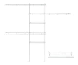 Deluxe Shelf & Rod Closet Organizer System Kit, 5-ft x 8-ft H6C2 - product image 1