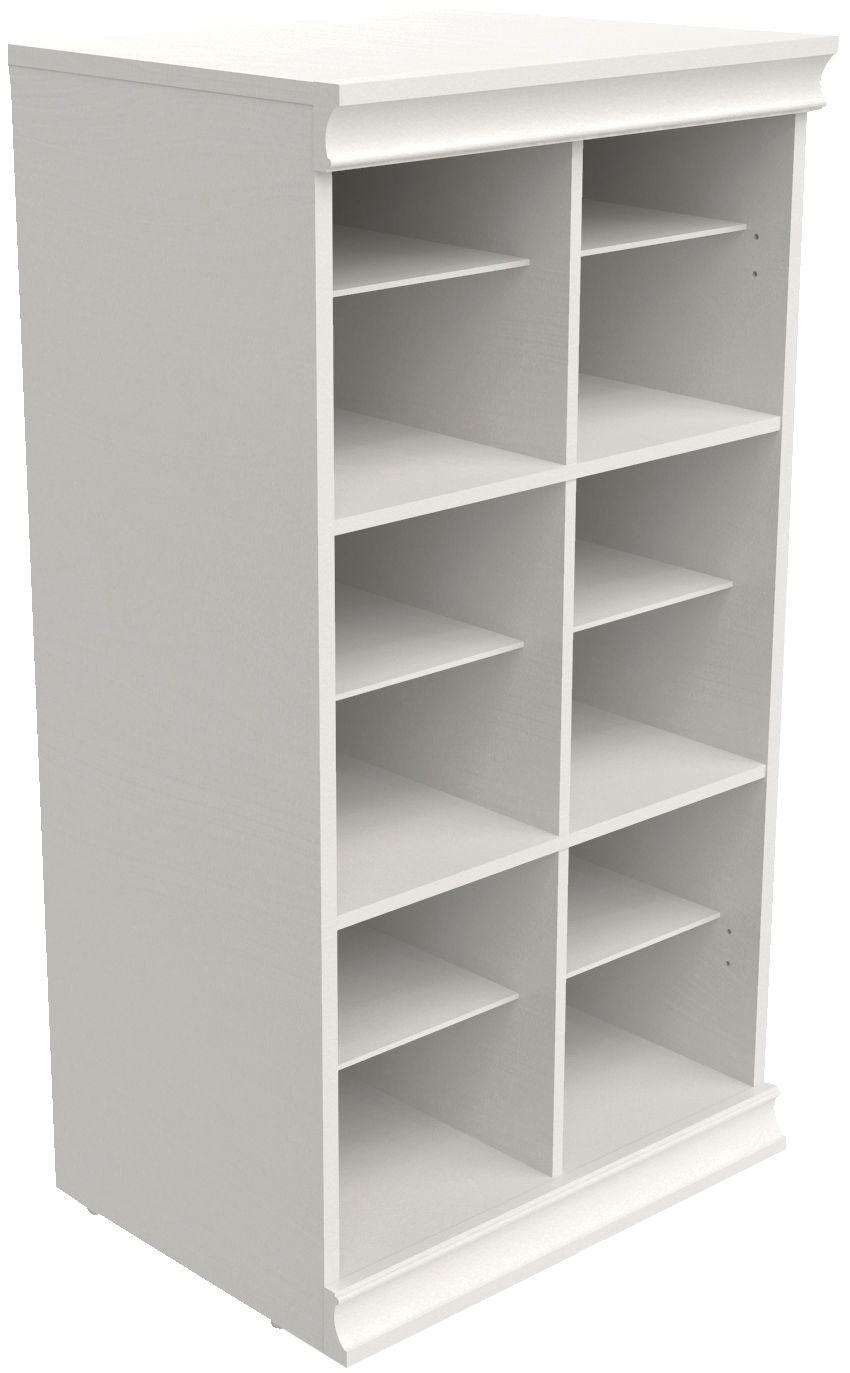 Modular Adjustable Divided Storage Shelves/Unit, White M3Q7 - product image 1