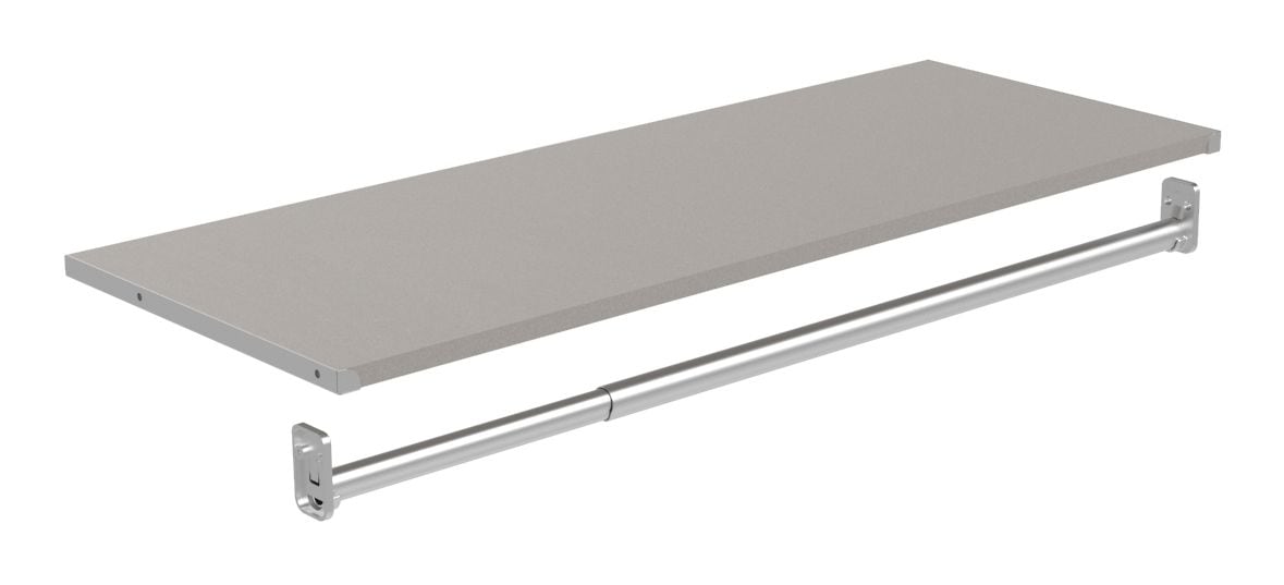 Modular Shelf & Hang Rod Kit, Taupe P7L4 - product image 1