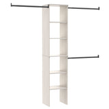 Suite Symphony Laminate Wood Tower Starter Kit with Rods, White Timber, 16-in W7O6 - product image 1