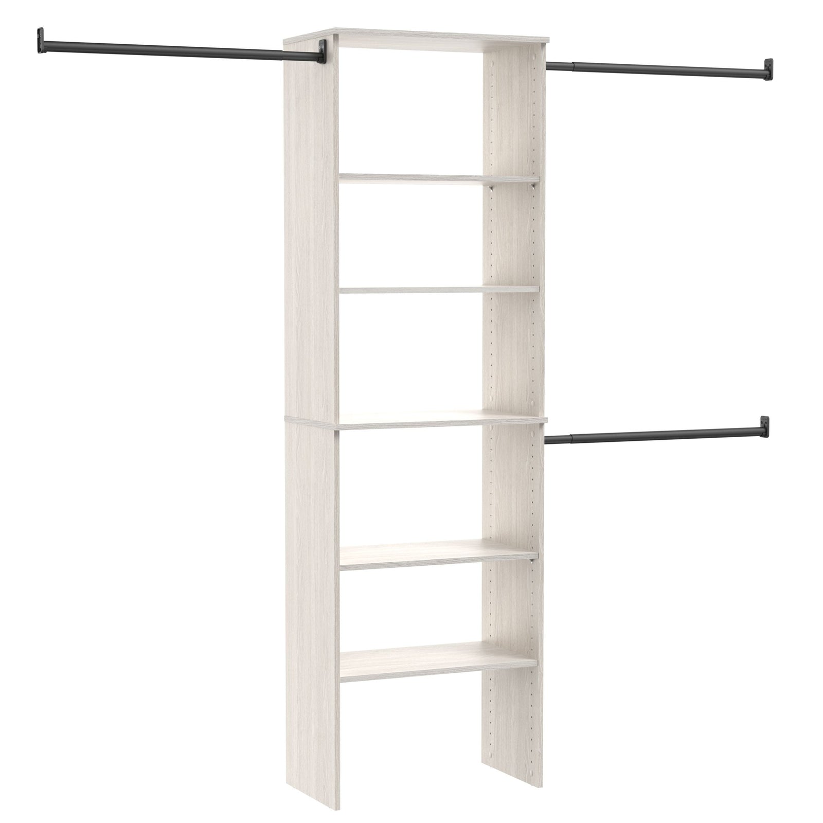 Suite Symphony Laminate Wood Tower Starter Kit with Rods, White Timber, 25-in R9Y0 - product image 1