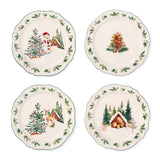 Home 15-cm Winter Berry Appetizer Plates, 4-pk K4A5 - product image 1