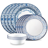 Portofino Glass Dinnerware Set, Serves 4, 12-pc, White F6Q8 - product image 1