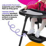 Black Canteen High Chair with Adjustable Footrest T8K4 - product image 1