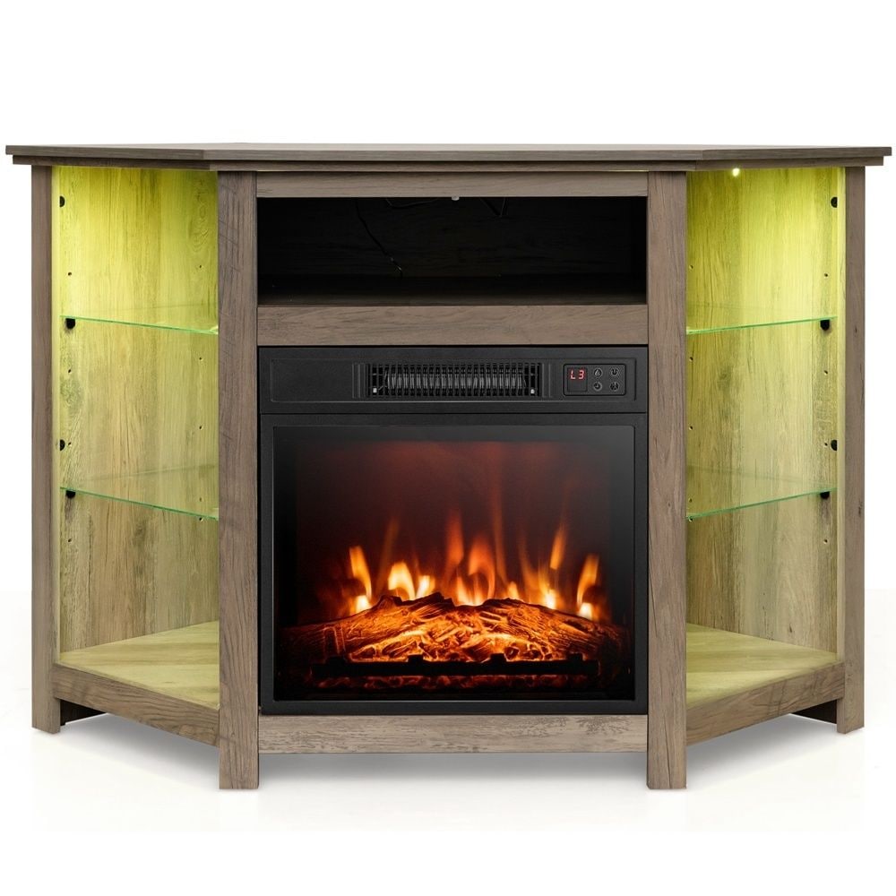 Fireplace TV Stand with Led Lights and 18" P2S4 - product image 1