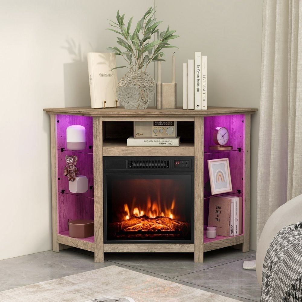 Fireplace TV Stand with Led Lights and 18" P2S4 - product image 4