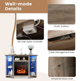 Fireplace TV Stand with Led Lights and 18" P2S4 - product image 6