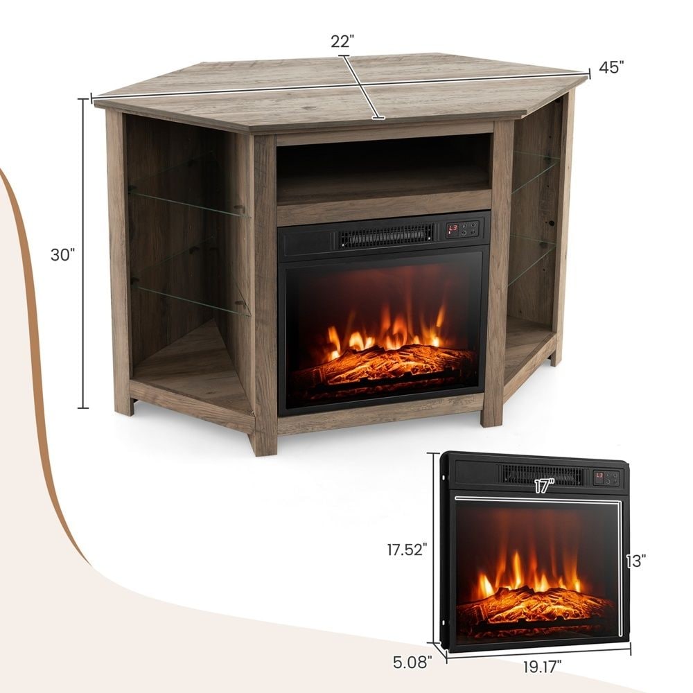 Fireplace TV Stand with Led Lights and 18" P2S4 - product image 8