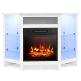 Fireplace TV Stand with LED Lights, White Y3O3 - product image 1