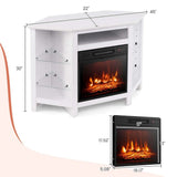 Fireplace TV Stand with LED Lights, White S4C6 - product image 8
