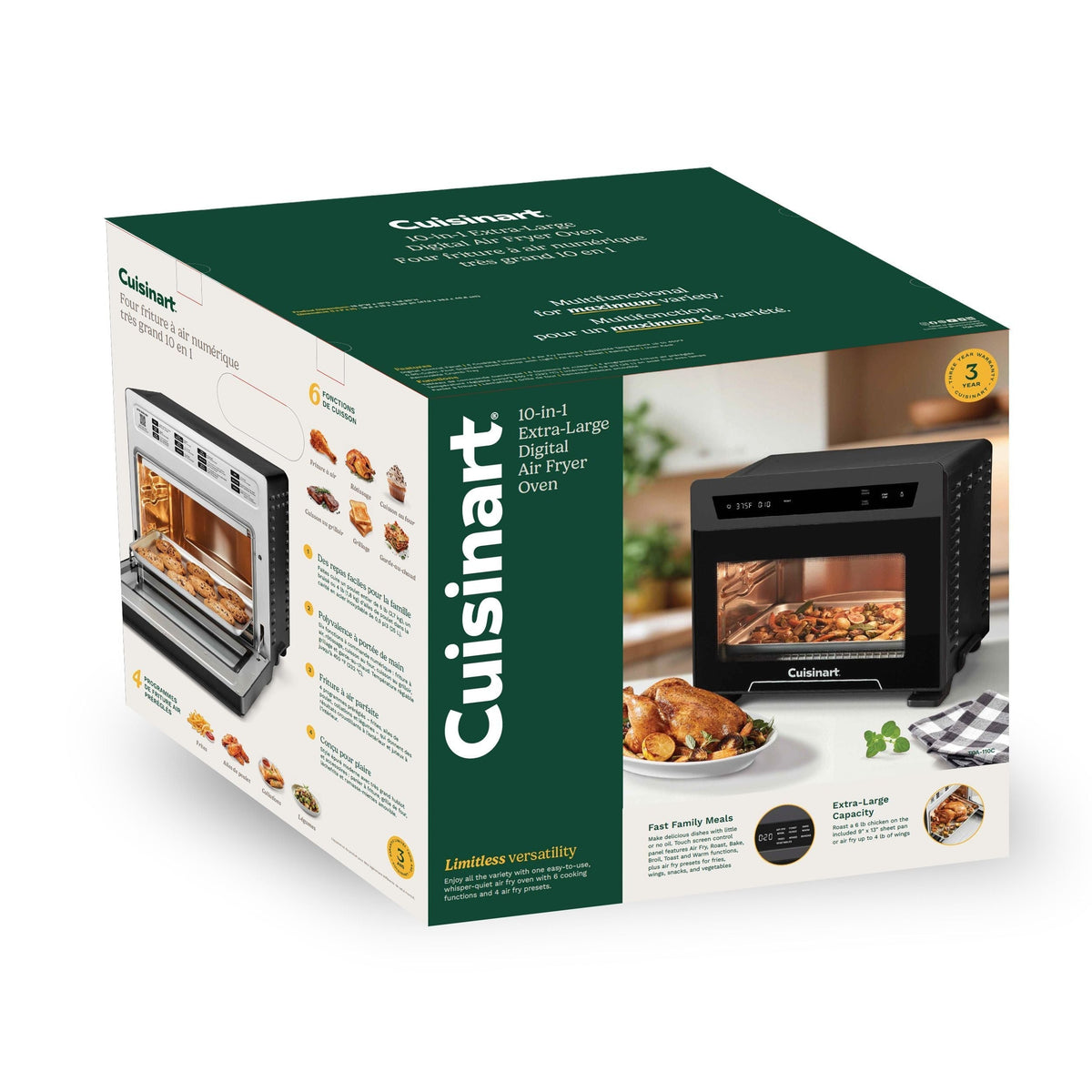 Air Fryer Toaster Oven with Double Layer Door, 26-L A7V3 - product image 2