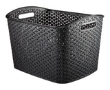 My Style Extra Large Woven Storage Basket, Black P0O8 - product image 1