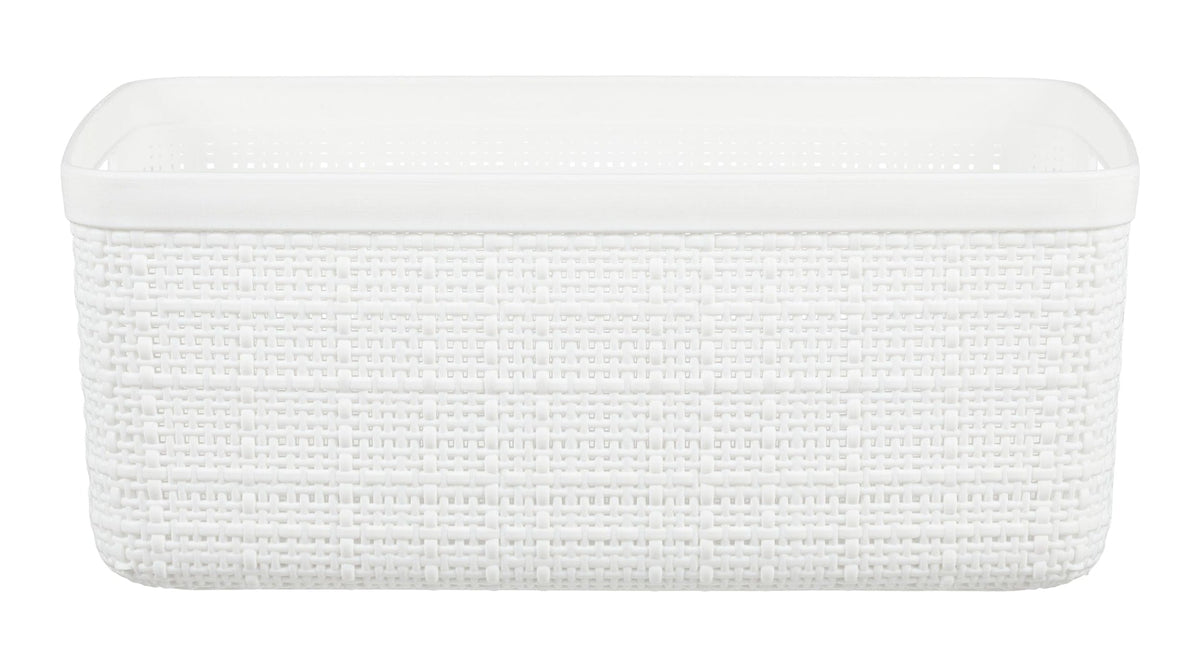 Small Jute Weave Nesting Storage Basket, White B6C8 - product image 1