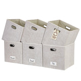 Collapsible Felt Storage Cube, 11-in, 6-pk, Beige C5G8 - product image 1